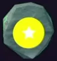 Cash rune stone with a white star inside a yellow circle.