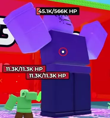 The Abomination, a large purple humanoid with raised fists.